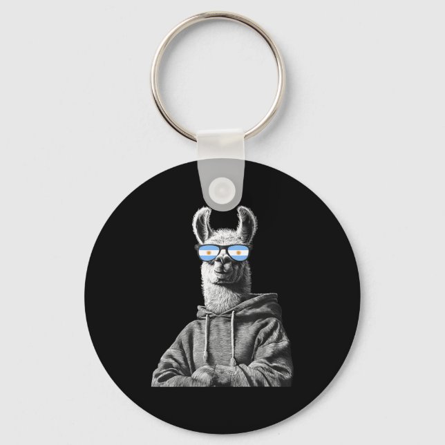 Argentina Pride Argentinian Flag  Keychain (Front)