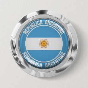 Argentina Round Emblem 3 Inch Round Button
