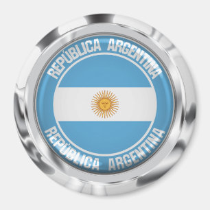 Argentina Round Emblem Magnet
