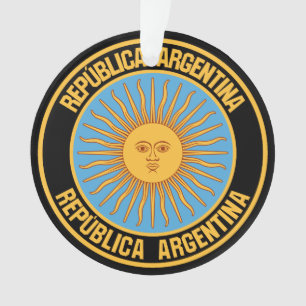 Argentina Round Emblem Ornament