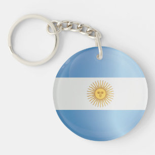 Argentina  Round Icon Flag  Keychain