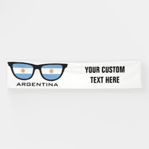 Argentina Shades custom text & colour banner