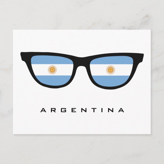 Argentina Shades texte personnalisé et carte posta (Devant)