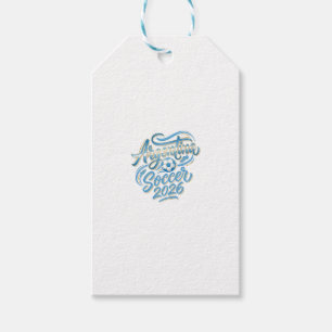 Argentina Soccer 2026 Soccer Bold Country Typograp Gift Tags