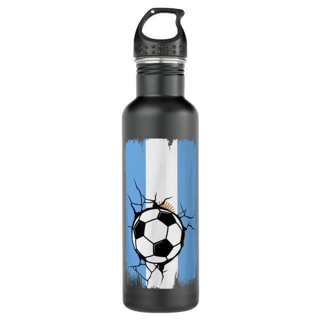 Argentina Soccer  710 Ml Water Bottle (Front)