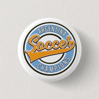 Argentina Soccer Champions Classic Round Sticker 1 Inch Round Button