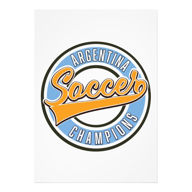 Argentina Soccer Champions Photo Print (Front)