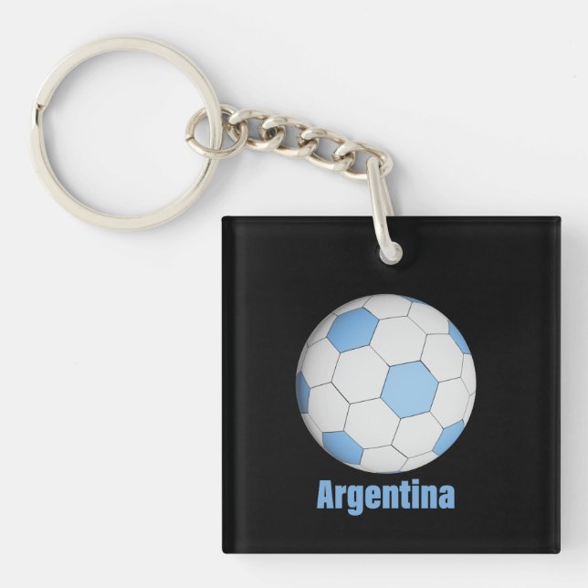 Argentina soccer  keychain (Front)