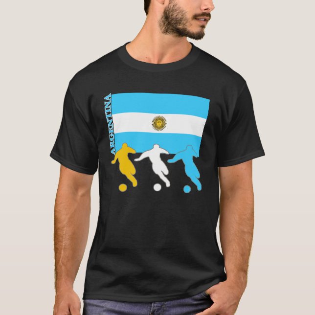 Argentina Soccer Players T-Shirt (Front)