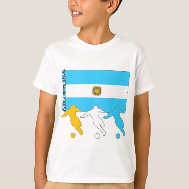 Argentina Soccer Players T-Shirt (Front)