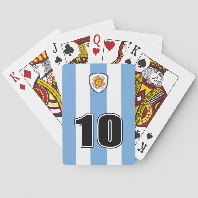 Argentina soccer playing cards (Back)