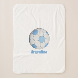 Argentina soccer sherpa blanket