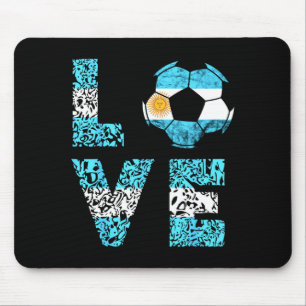 Argentina Soccer Team Argentina Love Ll Argentinia Mouse Pad