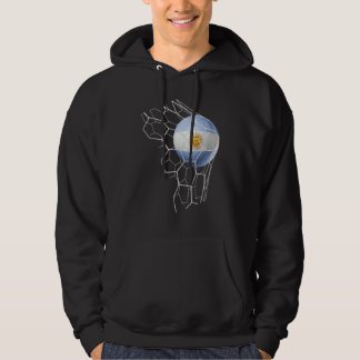 Argentina Soccer Team Fan Argentine Flag Patriotic Hoodie