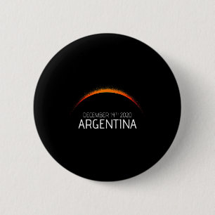 Argentina solar eclipse 2020 Argentina solar eclip 2 Inch Round Button