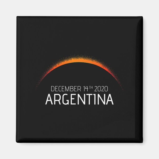 Argentina solar eclipse 2020 Argentina solar eclip Magnet (Front)