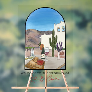 Argentina Wedding welcome Acrylic Sign