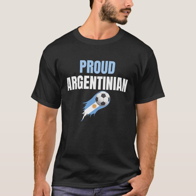 Argentina World Cup Champions 2022 Proud  T-Shirt (Front)