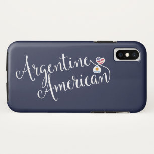 Argentine American Entwined Hearts Cell Phone Case