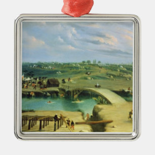 Argentine Camp on the other side of the San Lorenz Metal Ornament