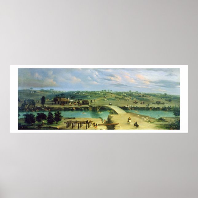 Argentine Camp on the other side of the San Lorenz Poster (Front)