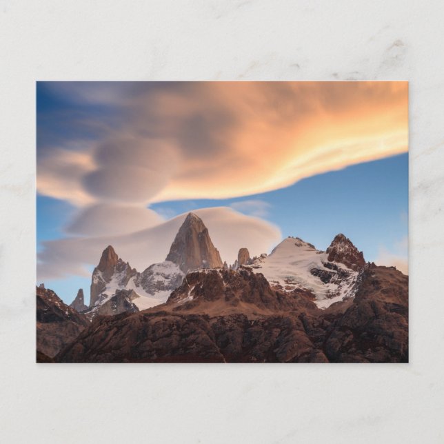 Argentine - Carte postale coucher de soleil Fitz R (Devant)