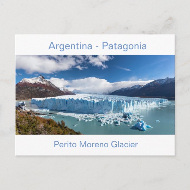 Argentine - Carte postale du glacier Perito Moreno (Devant)