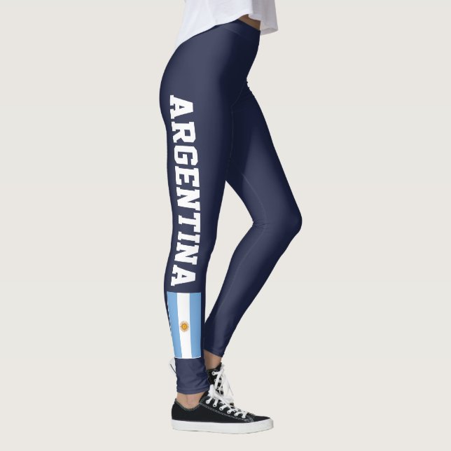 Argentine drapeau leggings pour sport fitness yoga (Droite)