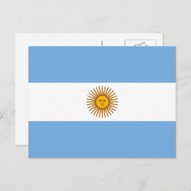 Argentine Flag, Flag of Argentina Postcard (Front/Back)