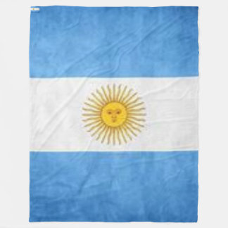 Argentine flag fleece blanket