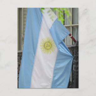 argentine flag postcard