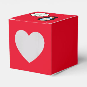 Argentine Flag Talking Ms Penguin Favor Box