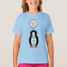 Argentine Flag Talking Ms Penguin Personalized