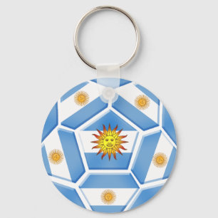 Argentine futebol Tees and soccer ball gear Keychain