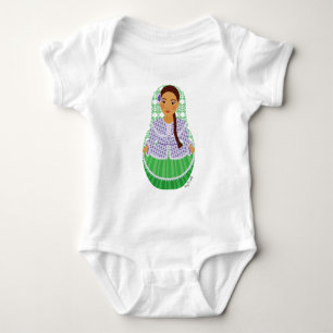 Argentine Matryoshka Baby Bodysuit