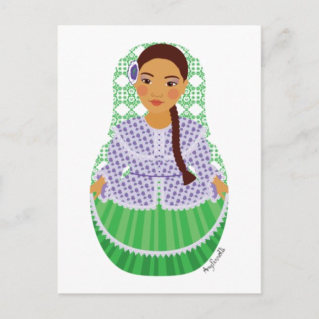 Argentine Matryoshka Postcard (Front)