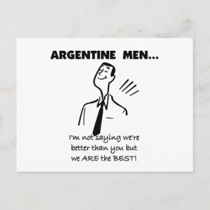 Argentine Men Postcard