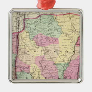 Argentine Republic, Chili, Uruguay & Paraguay Metal Ornament
