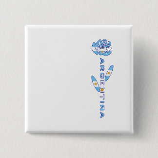 Argentine Rose 2 Inch Square Button