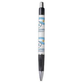 Argentine Soccer Ball and Flag Pen