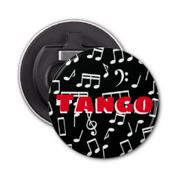 Argentine Tango and Music Notes Bottle Opener