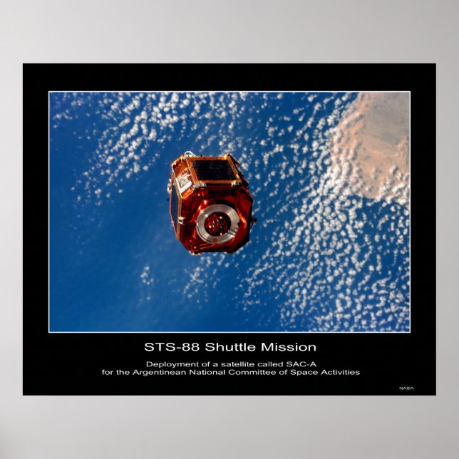 Argentinean SAC-A Satellite deploy... Poster (Front)