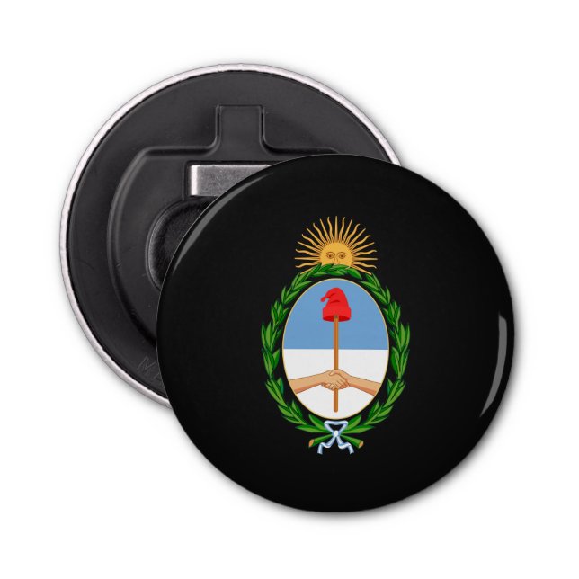 Argentinian coat of arms bottle opener (Front)