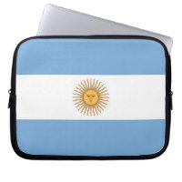 Argentinian Flag Laptop Sleeve