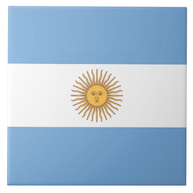 Argentinian Flag Tile (Front)