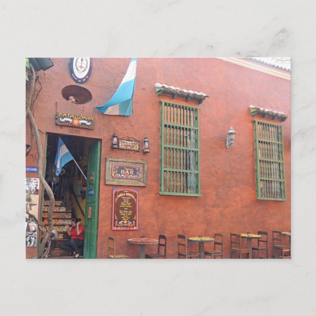 Argentinian Grill in Cartagena Colombia Postcard (Front)