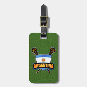 Argentinian Lacrosse Luggage Tag Template