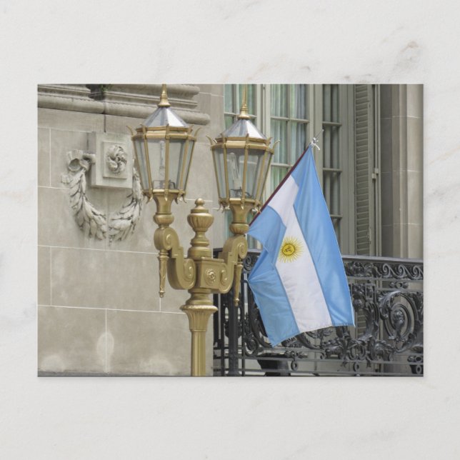 argentinian lamp flag postcard (Front)