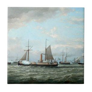 Argentinian Navy Fleet Vessels 1874 Tile