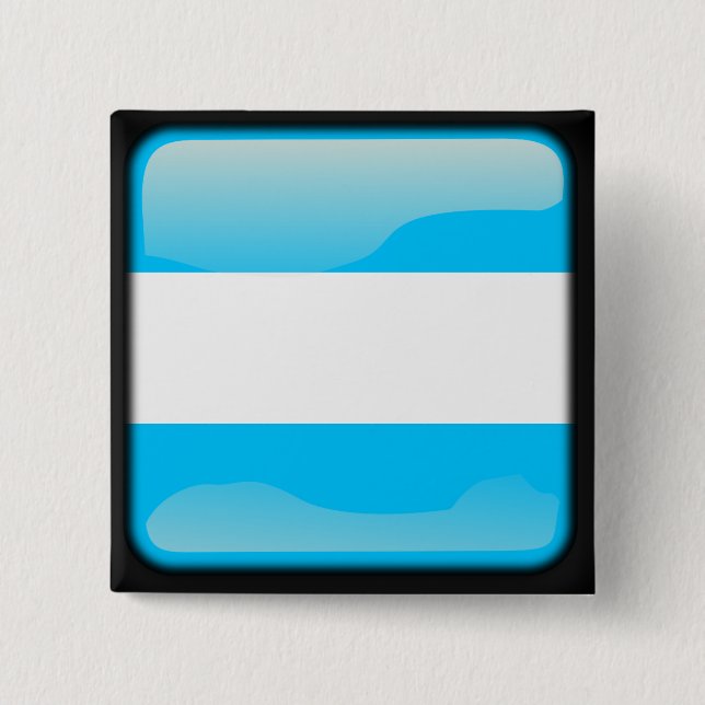Argentinian polished 2 inch square button (Front)